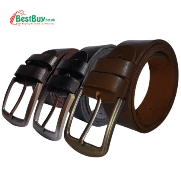 Genuine Leather Belt for Men – 3 Colors