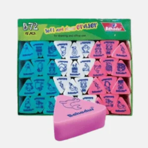 Bahadur B-72 Triangle Eraser 72pcs