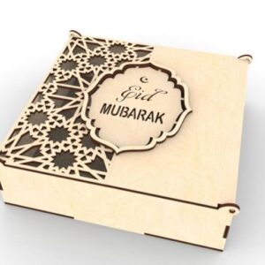 Laser Engraving on MDF Wood Sticker & Box